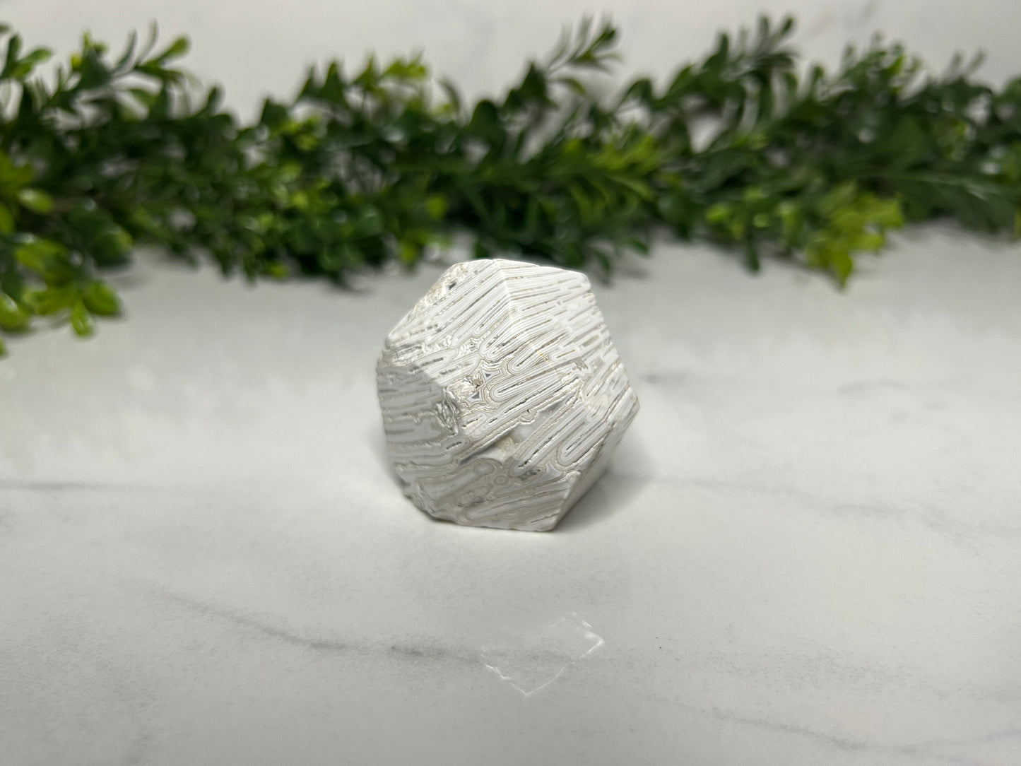 White Druzy Agate Freeform