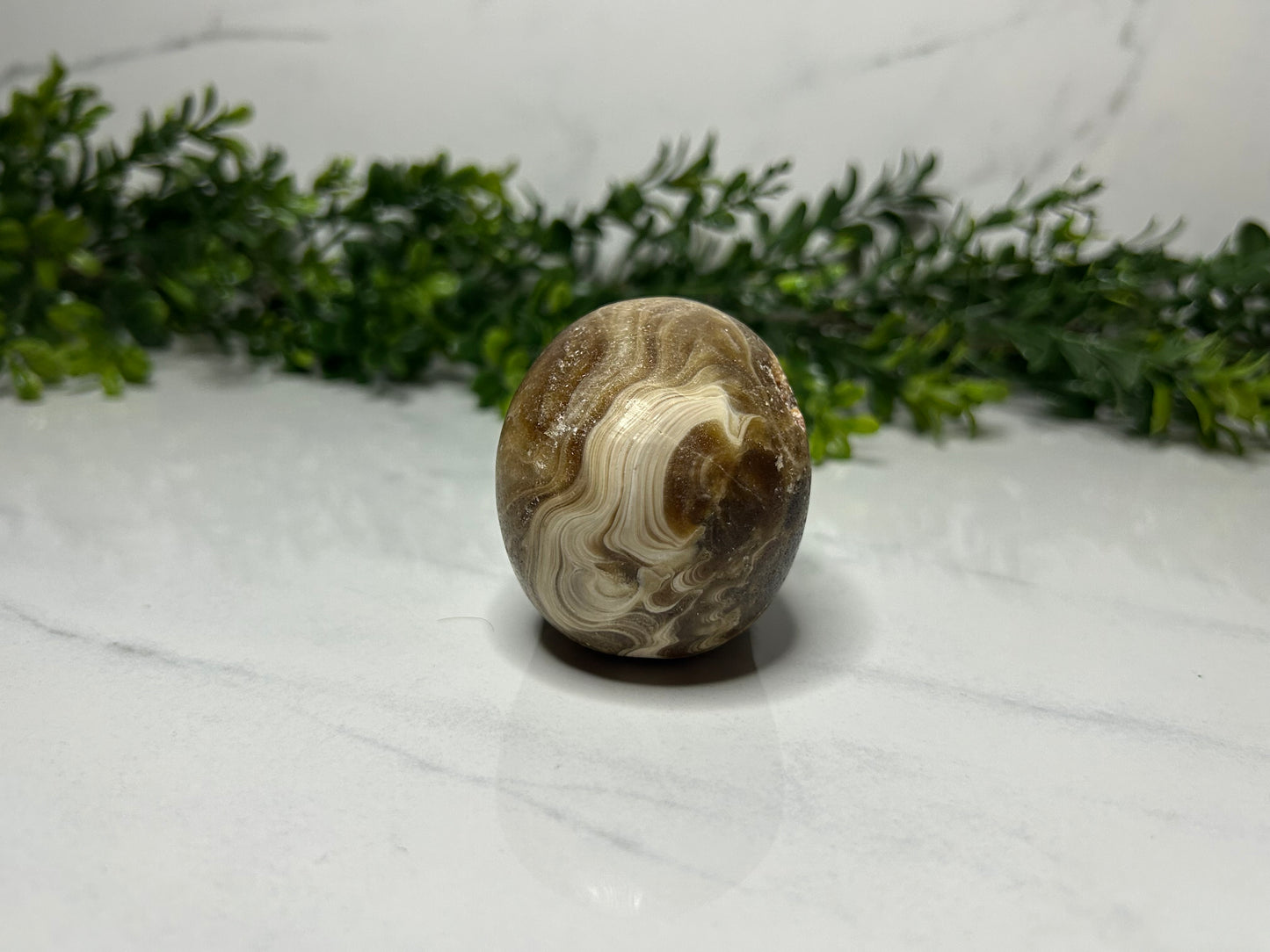 Chocolate Calcite Skull