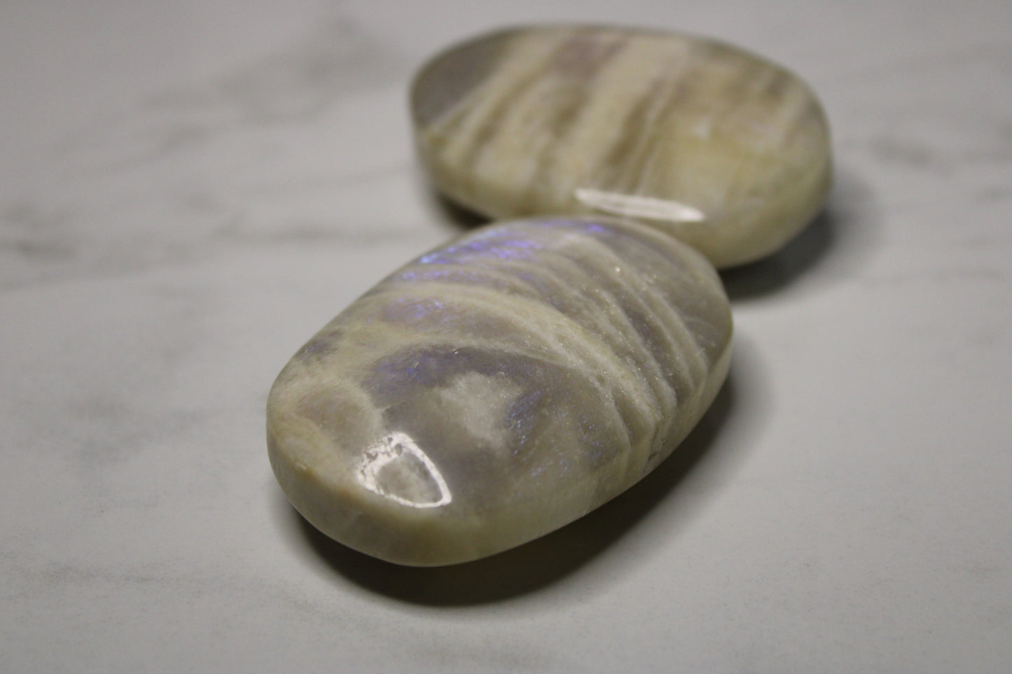 Moonstone Palm Stones