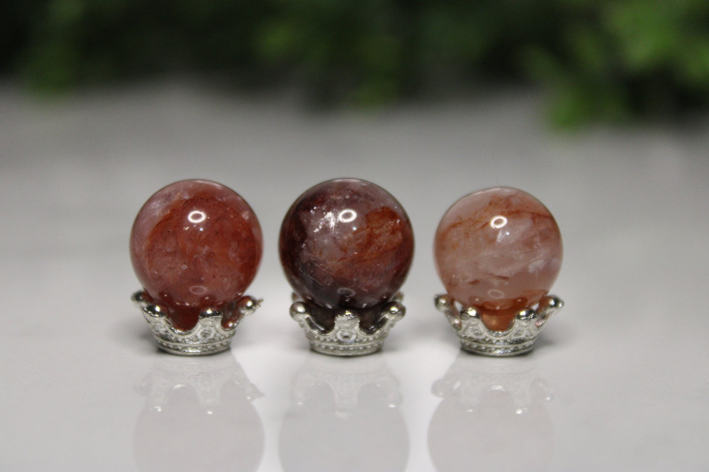 Mini Fire Quartz Spheres