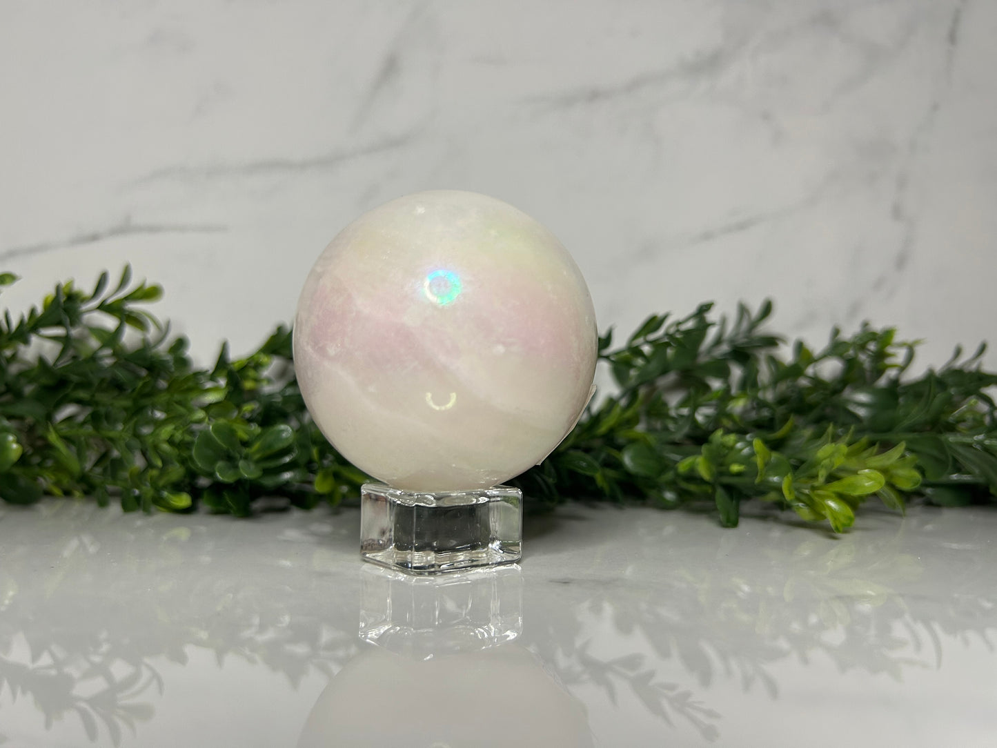 Aura Rose Quartz Sphere