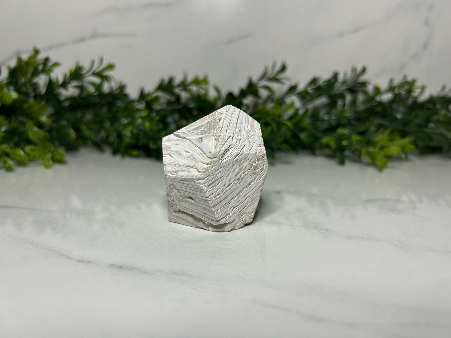 White Druzy Agate Freeform