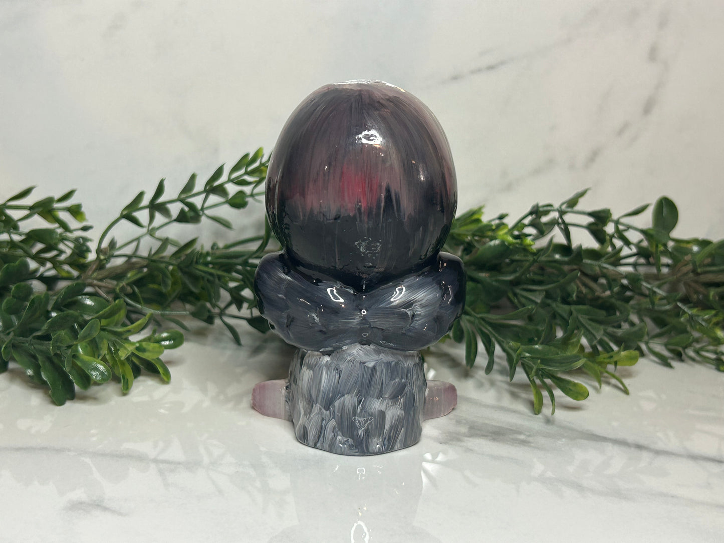Hand Painted Selenite Cherub